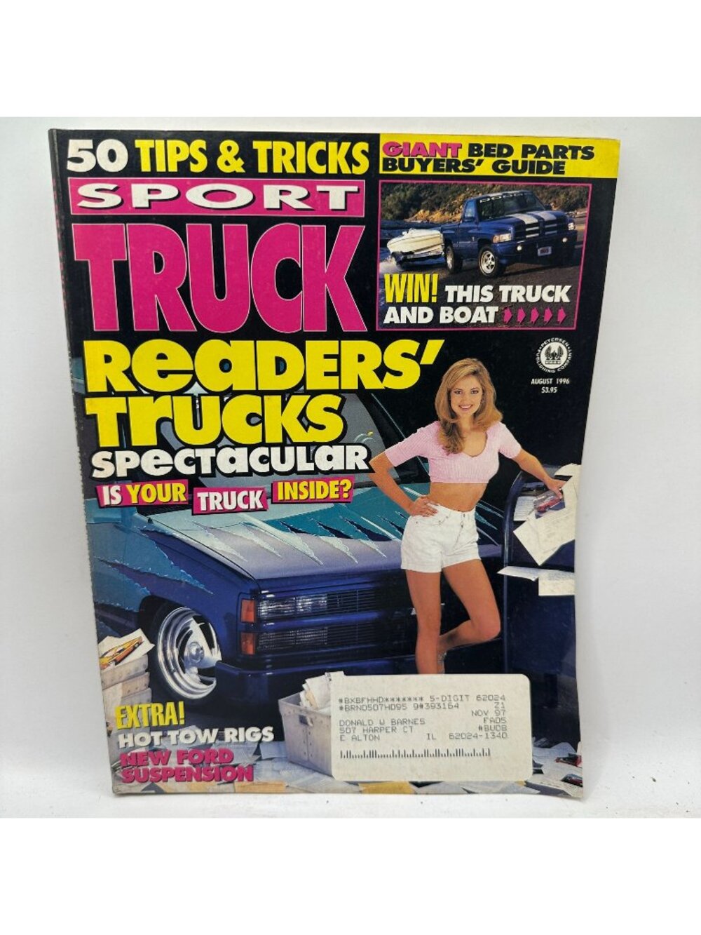 Sport Truck Magazine August 1996 Readers Trucks Spectacular 50 Tips & Tricks